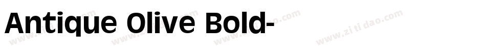 Antique Olive Bold字体转换